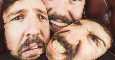 Personalized pair of face pillows