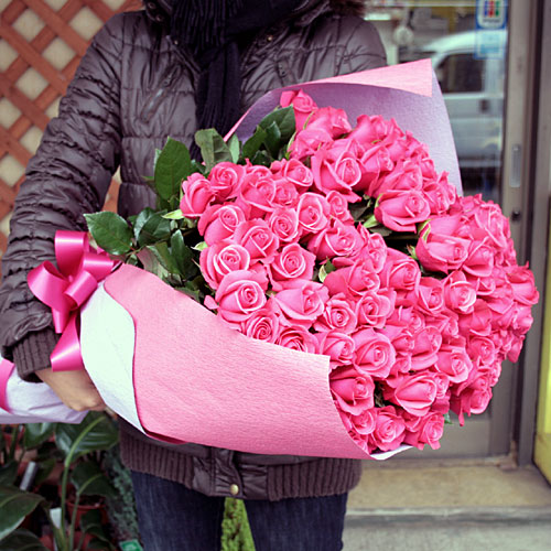  Pink Rose Bouquet, Send Pink Roses, Bunch of Pink Roses