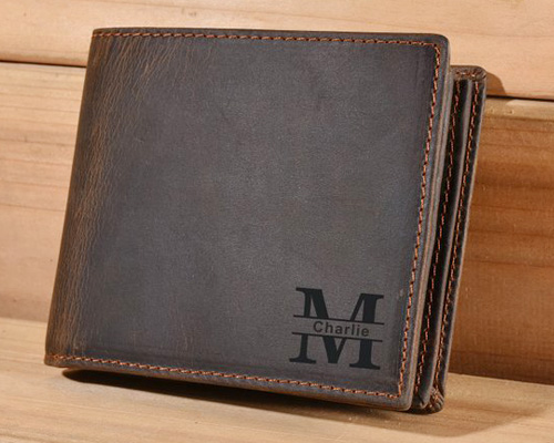 Monogrammed wallet