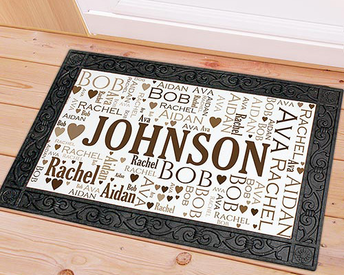 Personalized doormat