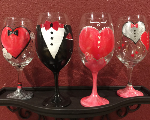 Personalized wine or champagne glass