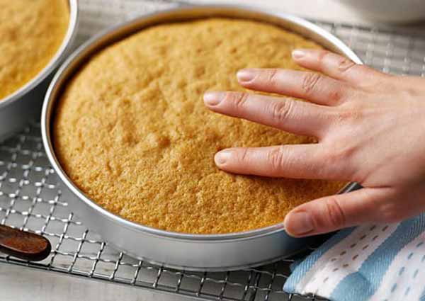 baking a cake 