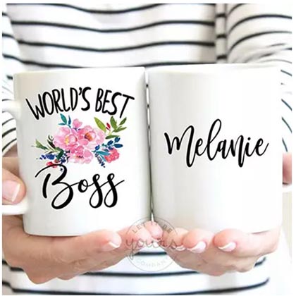 Worlds Best Boss Personalised Mug