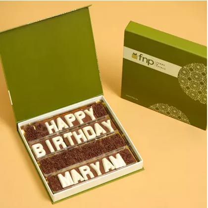 Customized Happy Birthday Chocolate