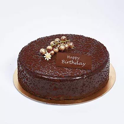 Half Kg Dark Chocolate Birthday Cake
