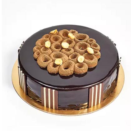 Crunchy Chocolate Hazelnut Cake- Half Kg