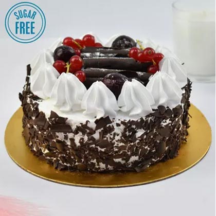 Sugar Free Black Forest Half Kg Cake