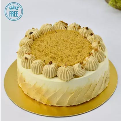 Sugar Free Butterscotch Cake Half Kg