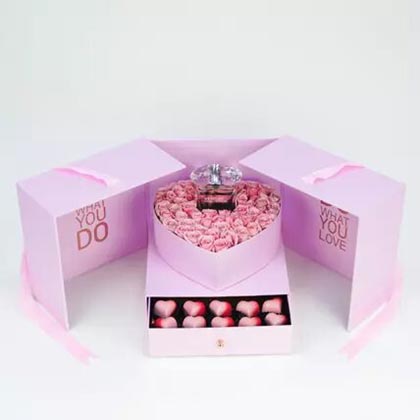 Rose n Perfume Box Of Love