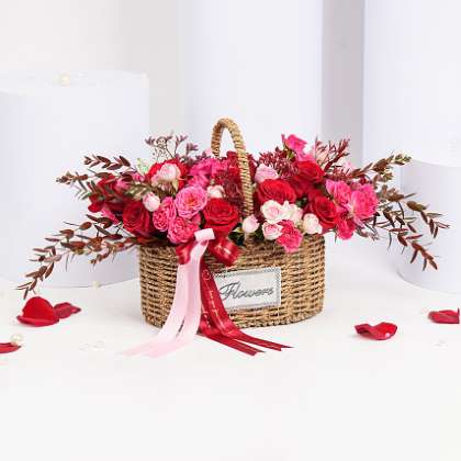 Gorgeous Roses Basket
