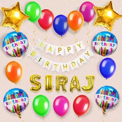 Birthday Decoration with Name