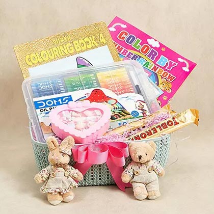 Colors and Chocolates Hamper For Kids